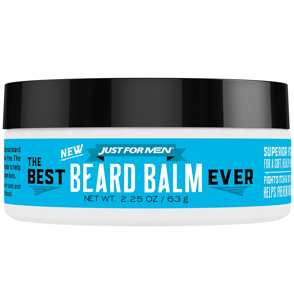 Just For Men Beard Balm - Styling Balm With Oatmeal, Aloe & Jojoba Oil, 2.25 Oz