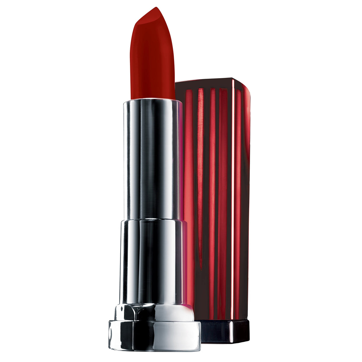 Maybelline Color Sensational Vivids Lip Color - On Fire Red, 0.15 Oz, Bold Red Lipstick