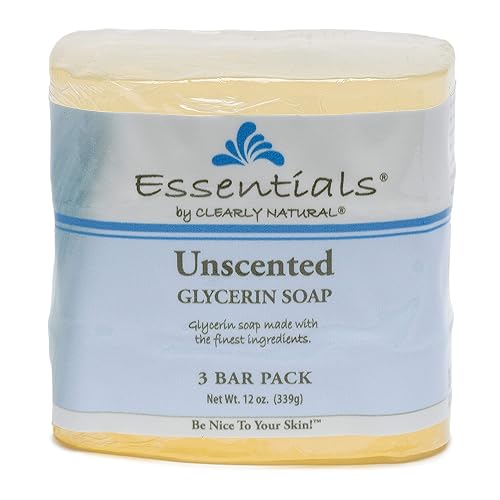 Clearly Natural Glycerine Bar Soap, Unscented, 4 Oz, 3 Count - Gentle Cleansing Solution