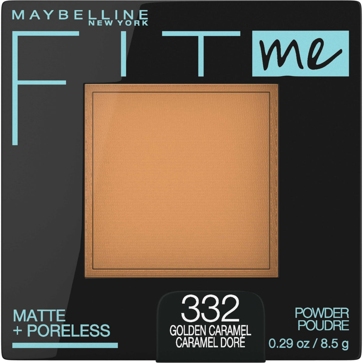 Maybelline Fit Me Matte + Poreless Powder, Golden Caramel, 0.29 Oz - Setting Makeup