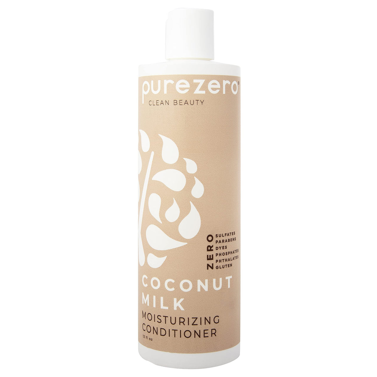 Purezero Coconut Milk Conditioner - 12 Fl Oz - Intense Hydration, Dandruff & Frizz Control, Vegan