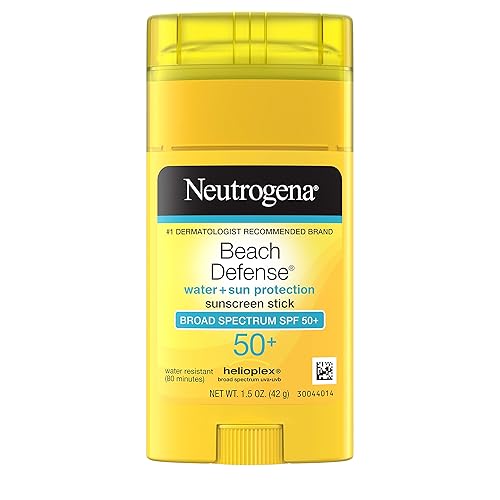 Neutrogena Beach Defense Sunscreen Stick Spf 50+, Water-Resistant, 1.5 Oz, Uva/Uvb