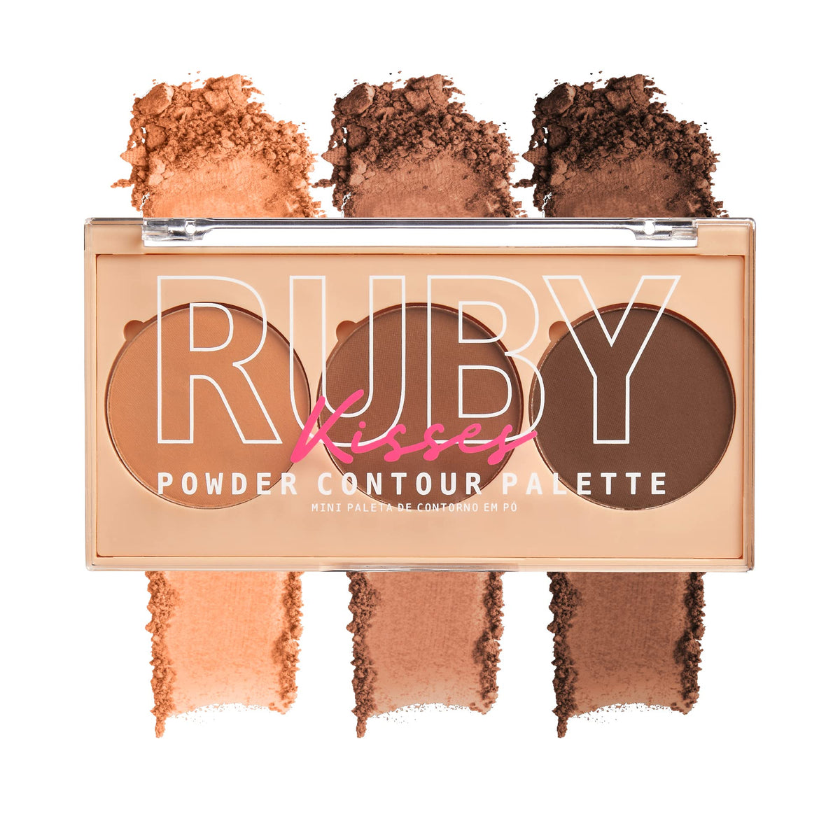 Ruby Kisses 3-In-1 Contour Palette - Long-Lasting, Easy To Blend Conceal & Highlight, 1.