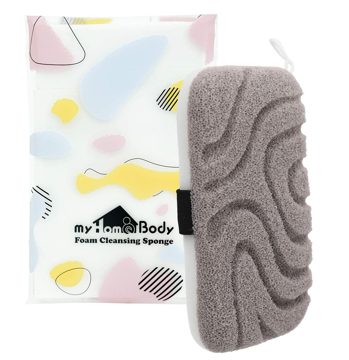 Myhomebody Luxury Loofah Body Exfoliator - Dual Texture Shower Sponge For Gentle Cleansing