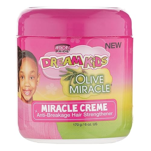 African Pride Olive Miracle Creme 6 Oz - Anti-Breakage Hair Strengthener & Conditioner