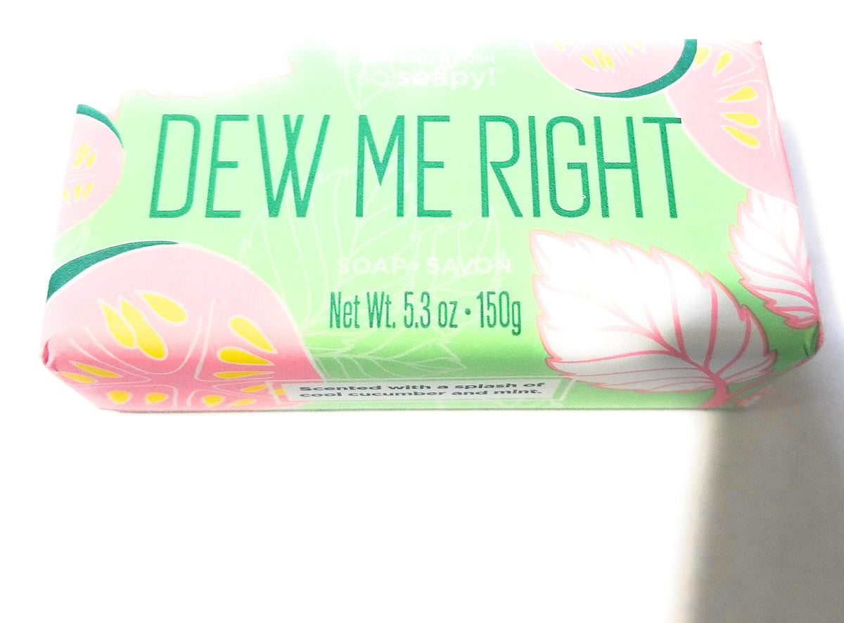 Perfectly Posh Dew Me Right So Soapy Bath Chunk Bar, 5.3 Oz - Luxurious Moisturizing Cleanser