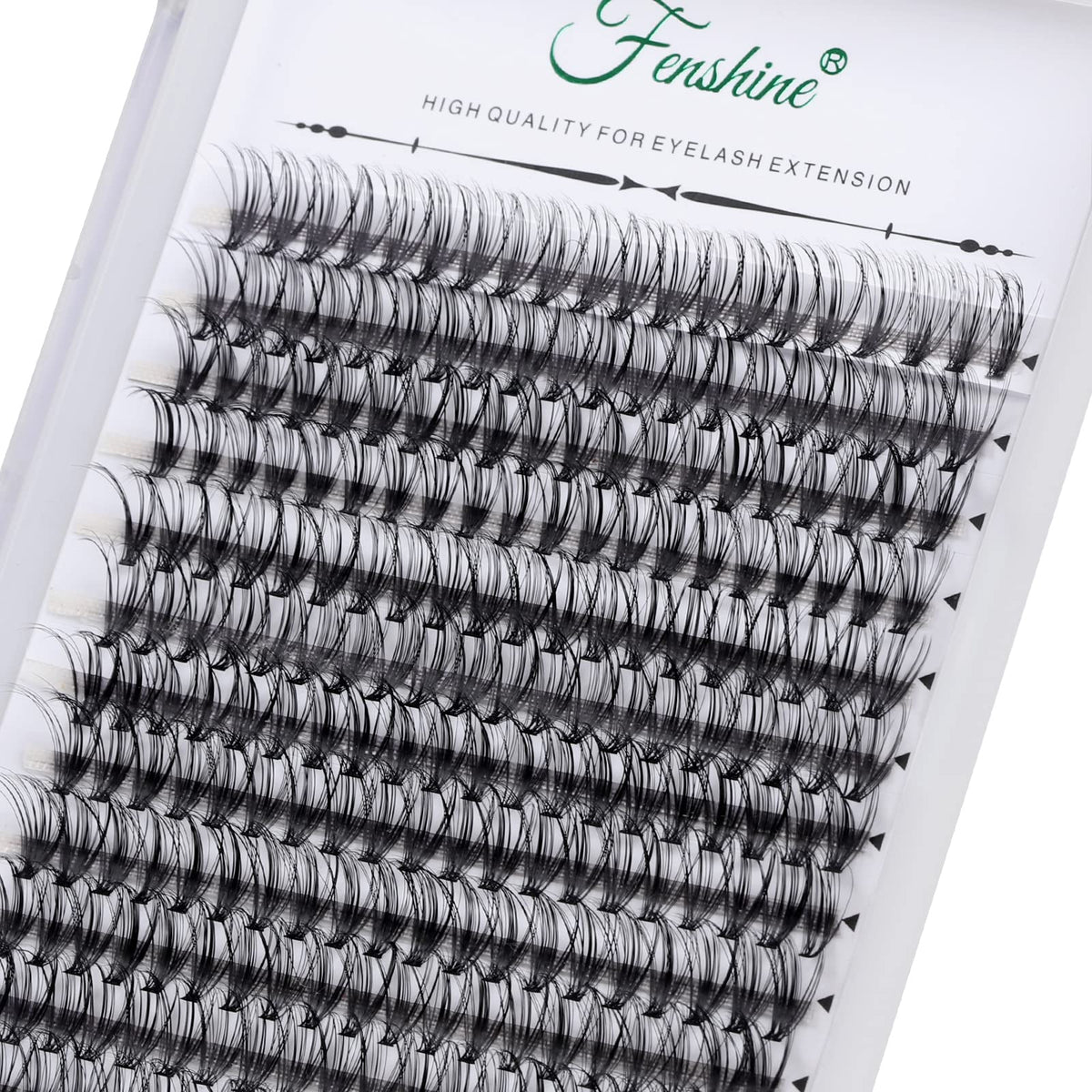 Fenshine 0.07D Cluster Lashes, 20D Curl, 240Pcs Individual Soft False Eyelash Extensions