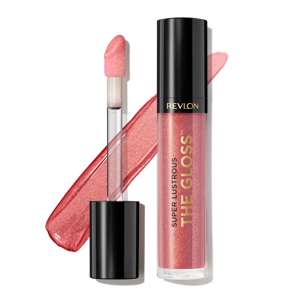 Revlon Super Lustrous Lip Gloss, Non-Sticky, High Shine, 246 Blissed Out, 0.13 Oz