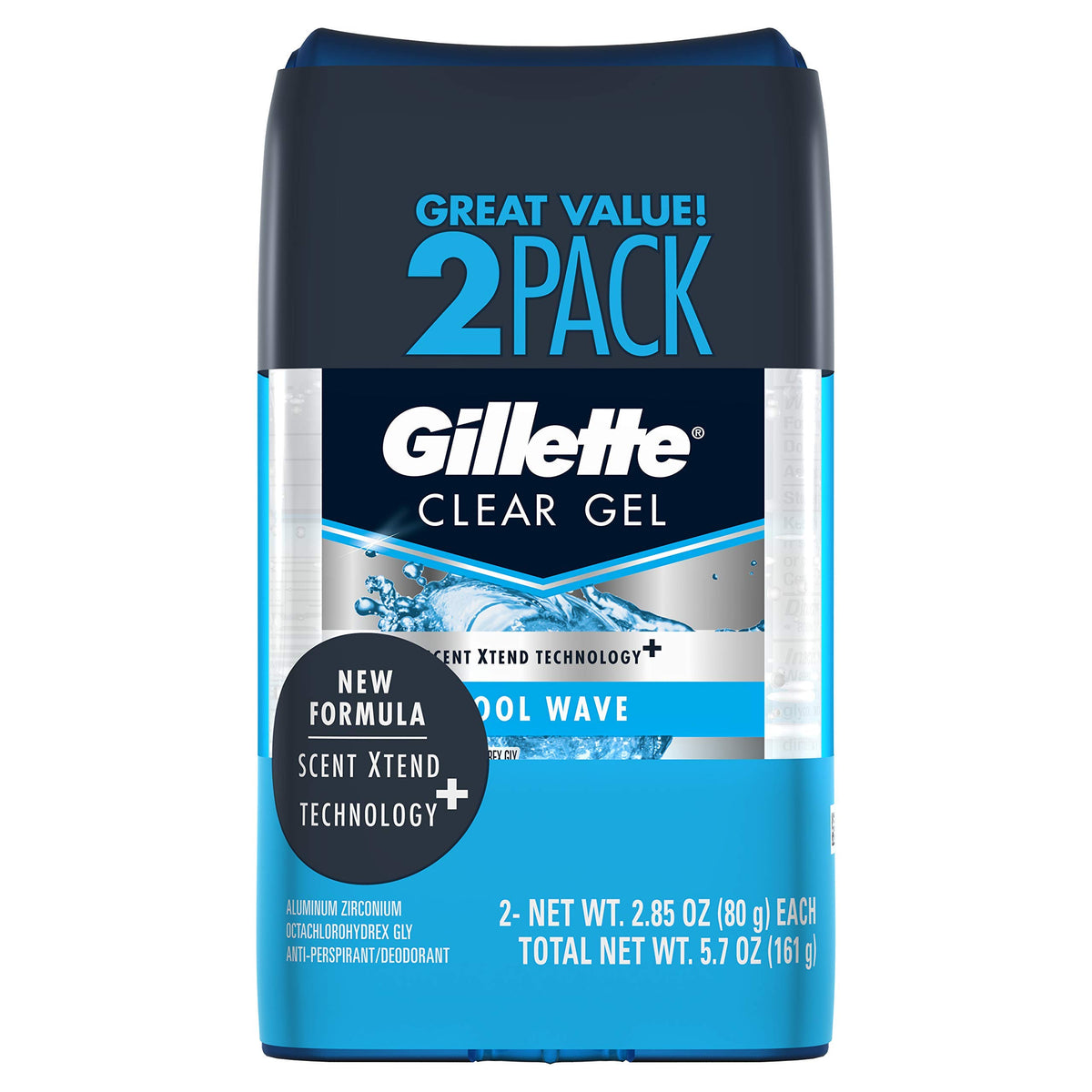 Gillette Cool Wave Anti-Perspirant, 5.7 Oz - Long-Lasting Freshness & Protection