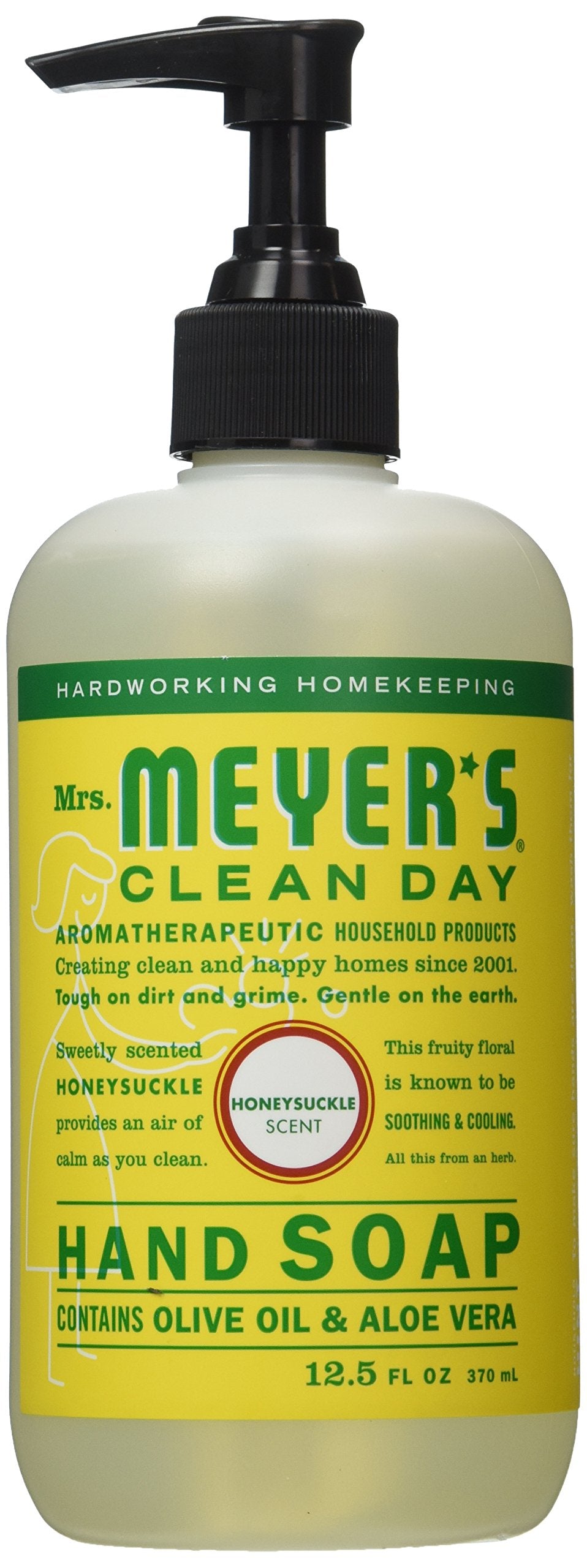 Mrs. Meyers Clean Day Honeysuckle Liquid Hand Soap, 12.5 Oz - Plastic Bottle