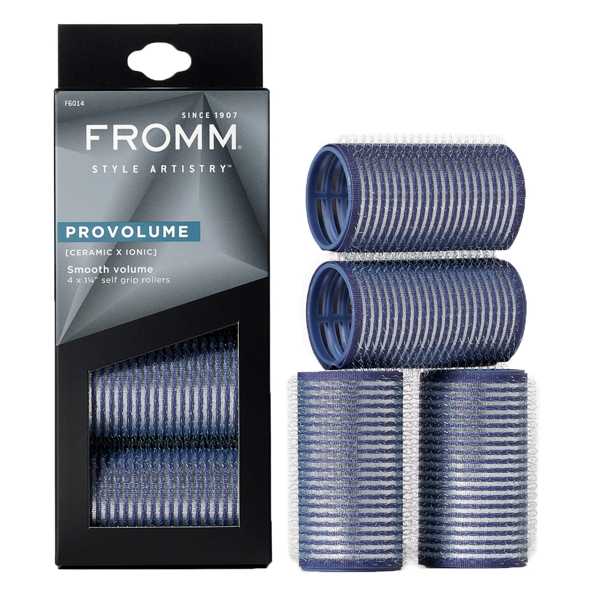 Fromm Provolume 1.25&quot; Ceramic Ionic Hair Rollers, 4 Count - Salon Quality Curlers For Short Hair