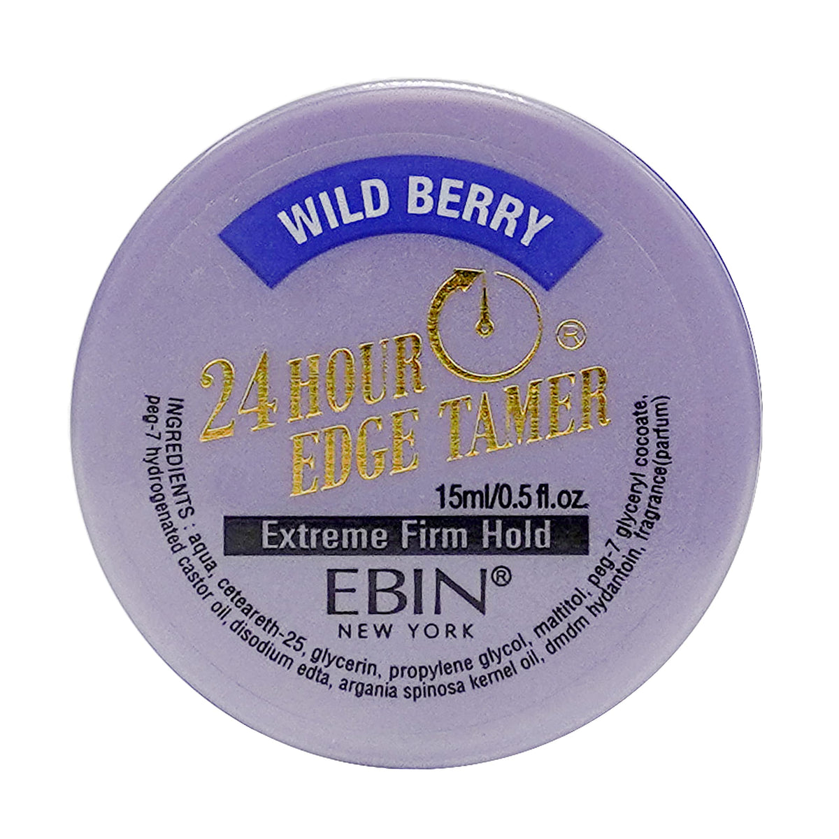 EBIN NEW YORK Argan Oil Edge Tamer Gel, 0.5oz - Extreme Hold, No Flaking, High Shine,