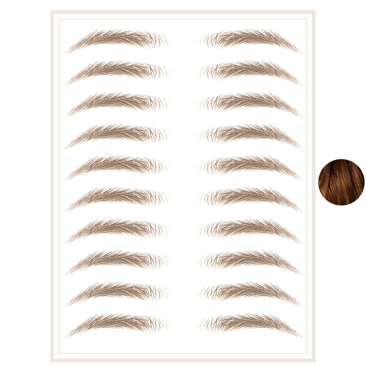 Brows By Bossy Waterproof Eyebrow Tattoos - Ginger Peel Off Stickers For Instant Brows