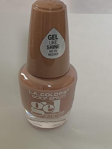 L.A. Colors Nude Gel Polish - Nudie Cnl411, 0.14 Fl Oz, Long-Lasting Nail Color