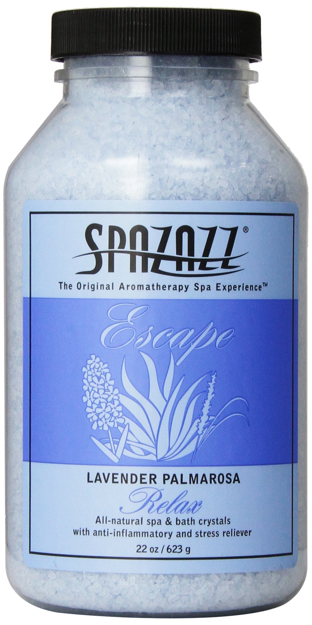 Spazazz Lavender Palmarosa Spa And Bath Crystals, 1.37 Lb - Relaxing Aromatherapy