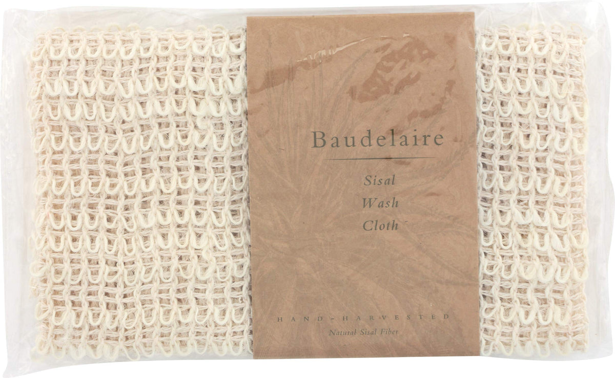 Baudelaire Sisal Wash Cloth - Eco-Friendly Bath Accessories For Gentle Cleansing