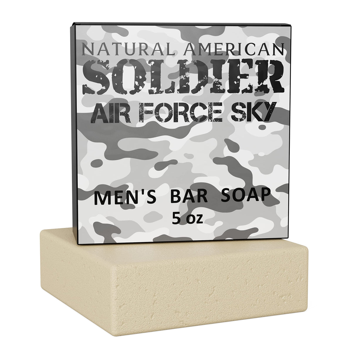 NATURAL AMERICAN Mens Bar Soap - 100% Natural, Cologne Scents, 5 oz, 3 Pack, Made in