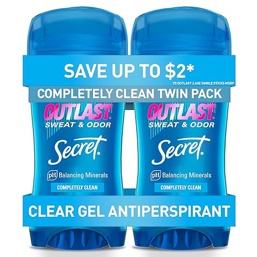 Secret Outlast Antiperspirant Deodorant For Women, Sweat & Odor Protection, Clear Gel, 2.6 Oz 