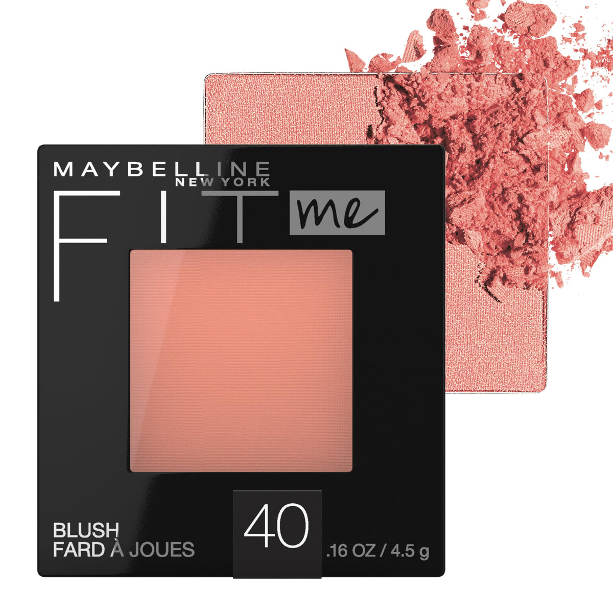 Maybelline Fit Me Blush - Lightweight, Blendable, Long-Lasting Peach Makeup, 0.16 Oz