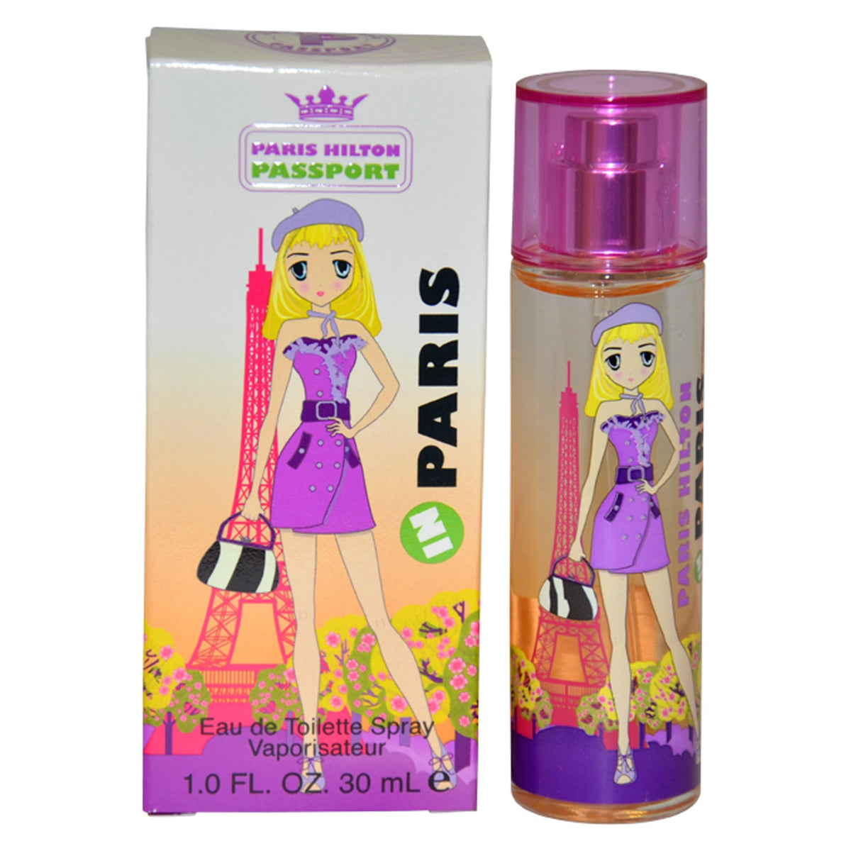 Paris Hilton Passport Paris Eau-De-Toilette Spray For Women, 1 Fl Oz