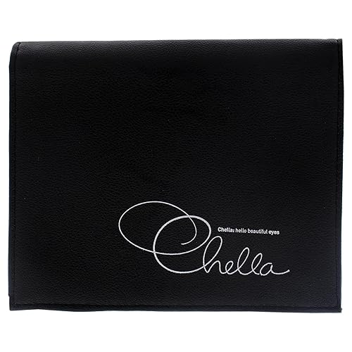 Chella Tri-Fold Brow Organizer - Black Polycarbonate Storage for Perfect Brows