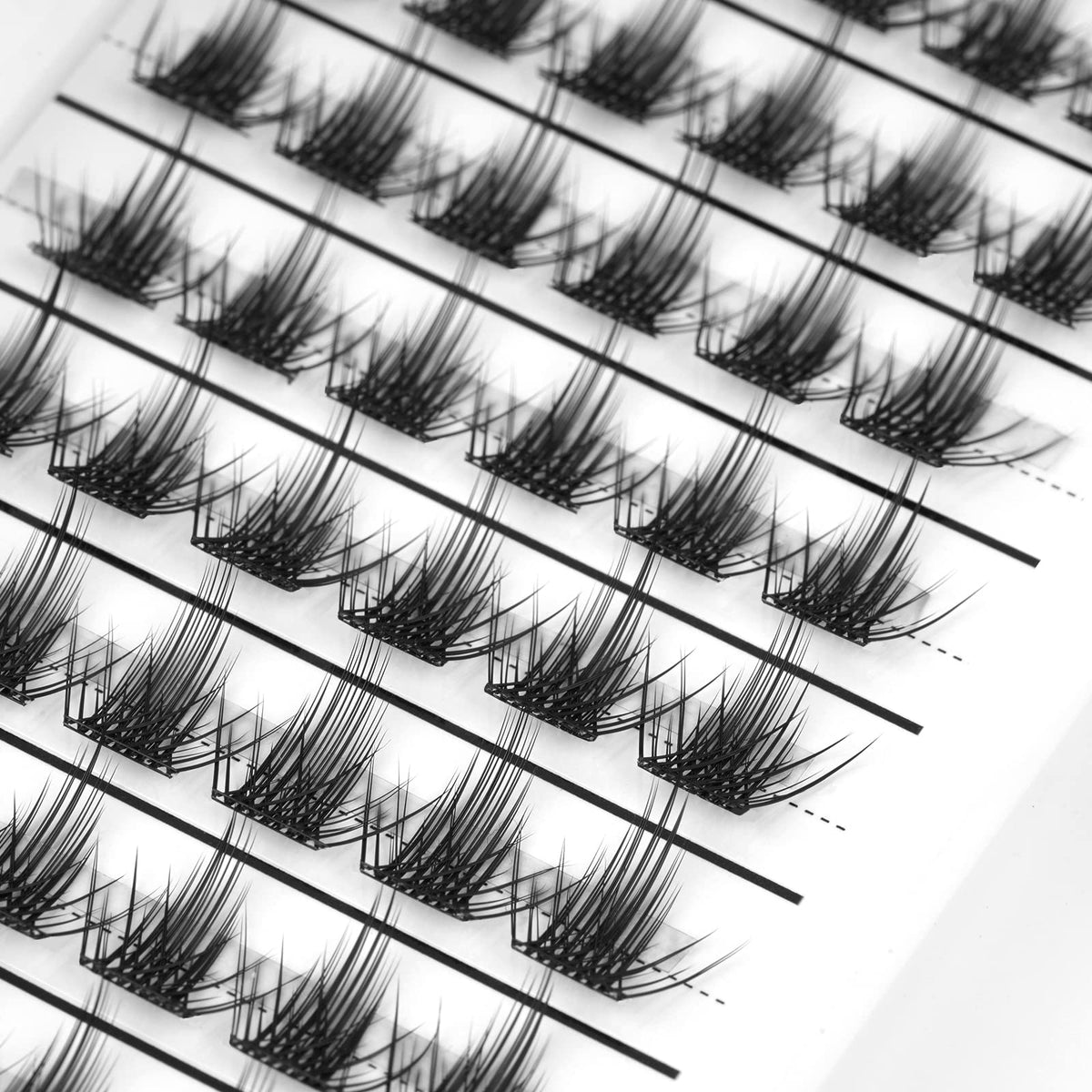 ETVITE 10mm Lash Clusters - DIY 3D C Curl Individual Lashes for Soft Natural Look, Libra Style