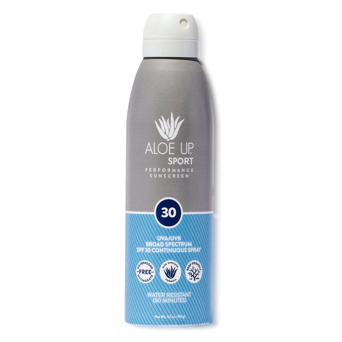 Aloe Up Aloe Vera Sport Sunscreen Spray Spf 30 - Reef Safe, Fragrance-Free, 6 Oz