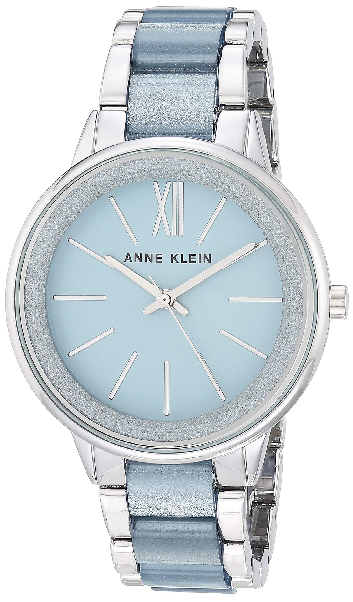 Anne Klein Light Blue/Silver Women'S Resin Bracelet Watch