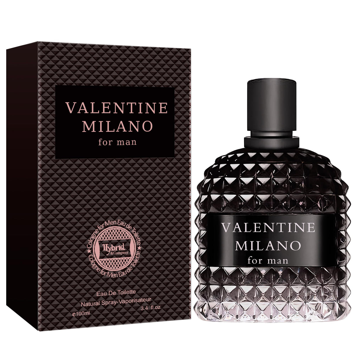 Hybrid & Company Valentine Milano Eau De Toilette For Men, 3.4 Fl Oz Natural Spray