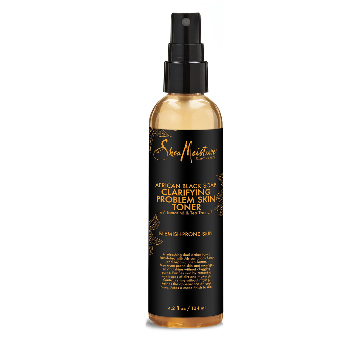 Sheamoisture African Black Soap Clarifying Toner With Tea Tree Oil, 4.4 Fl Oz