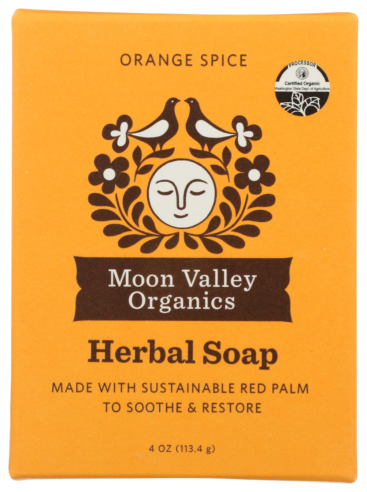 Moon Valley Organics Orange Spice Soap - 4 Oz Natural Cleansing Bar