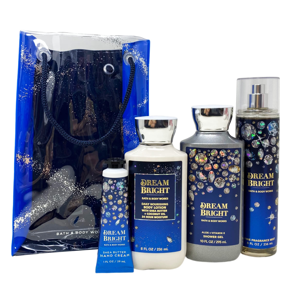 Generic Bath And Body Dream Bright Gift Set - Fragrance Mist, Lotion, Gel & Cream In Yellow Bag