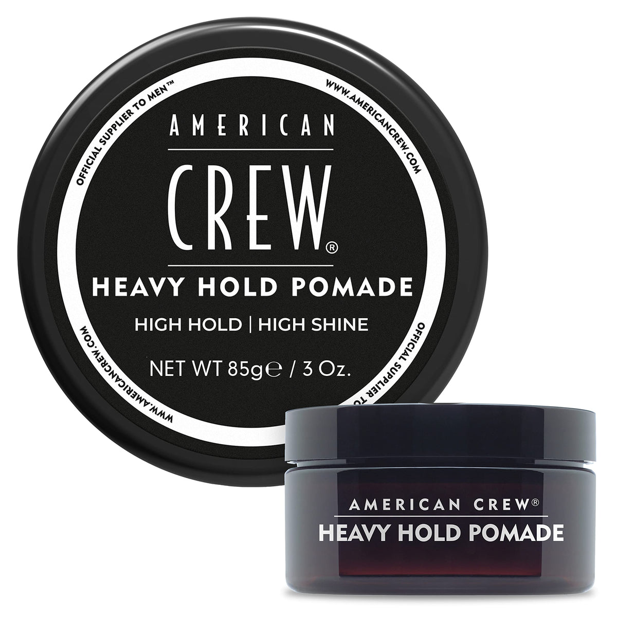 American Crew Men'S Hair Pomade, Heavy Hold & High Shine, 3 Oz, All Hair Types