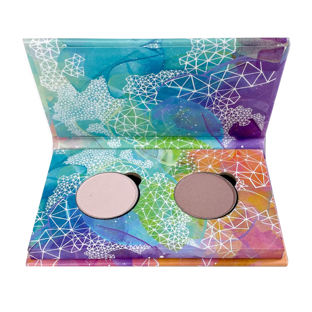 Honeybee Gardens Mini Skinny Duo Eye Shadow - Vegan, Longlasting, Refillable, Canterbury & Porcelain