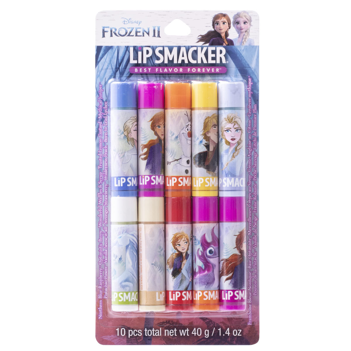 Lip Smacker Disney Frozen Ii 10 Count Flavored Lip Balm Party Pack For Kids & Adults