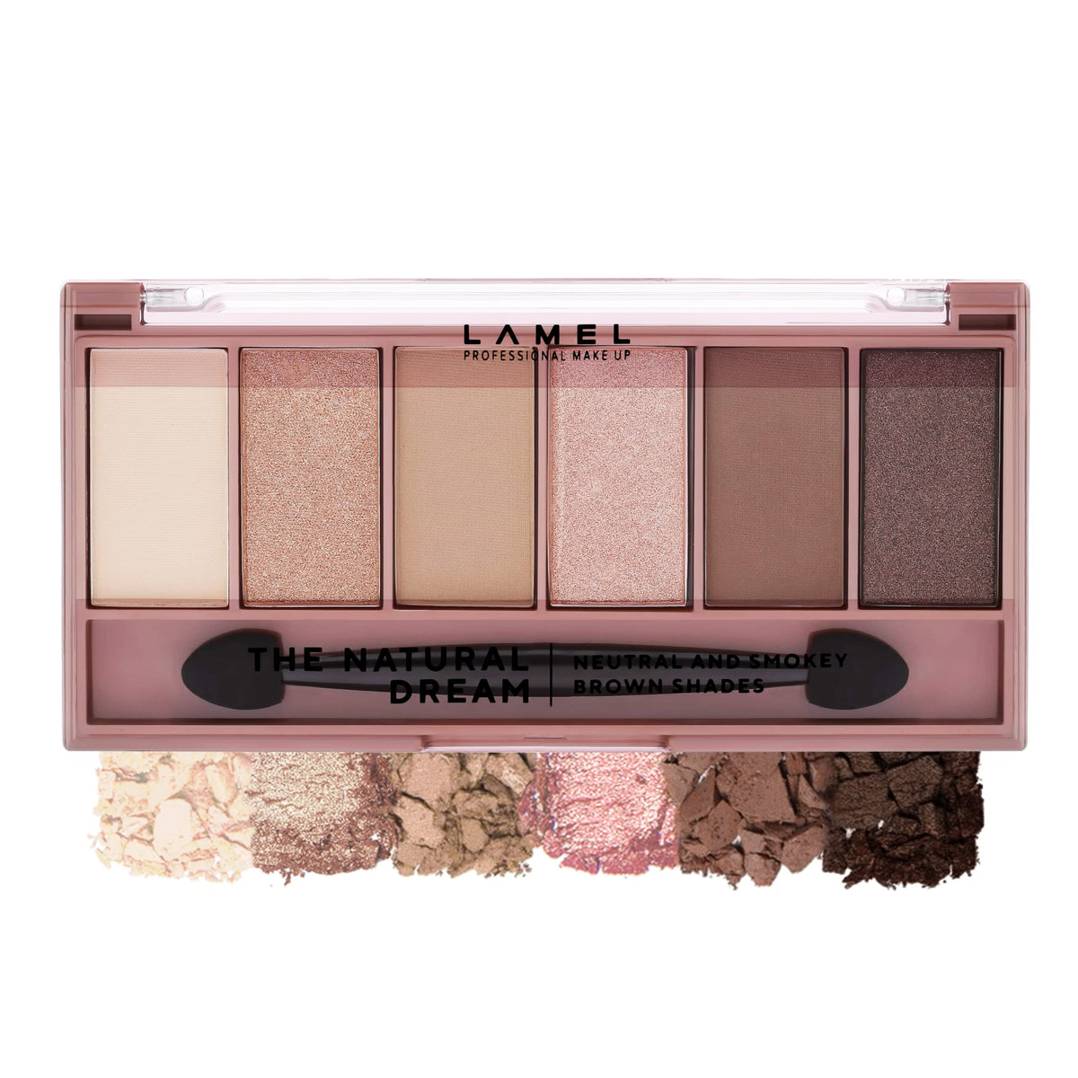 Lamel Natural Dream Eyeshadow Palette - Waterproof, Matte & Shimmer, Highly Pigmented, 0.36Oz