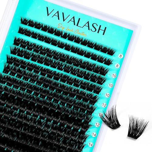 VAVALASH 168 PCS Faux Mink Eyelash Extensions - Light, Soft, DIY 8-16mm Lash Clusters,