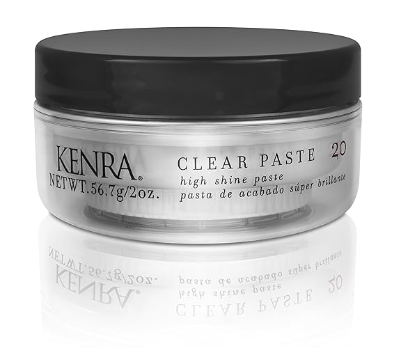 Kenra Professional Clear Paste 20 - High Shine Styler, High Hold, Texturizing, 2 Oz