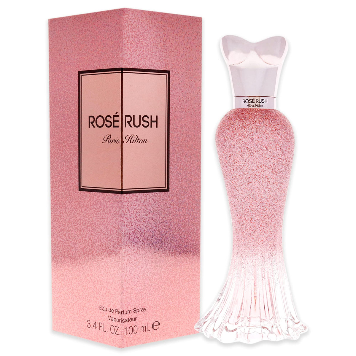 Paris Hilton Rose Rush Eau de Parfum Spray Perfume for Women  Floral and Fruity Fragrance  Notes of Papaya  Peony  cedar  and Wh