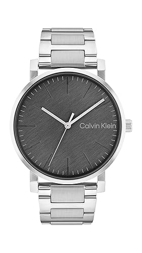 Calvin Klein Slate Men'S Stainless Steel Quartz Watch - Gunmetal Bracelet, Model 25200256