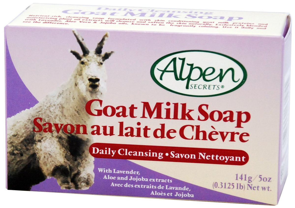 Fqqf Alpen Secrets Goat Milk Soap With Lavender Oil - 4 Bars, 5 Oz Daily Cleansing