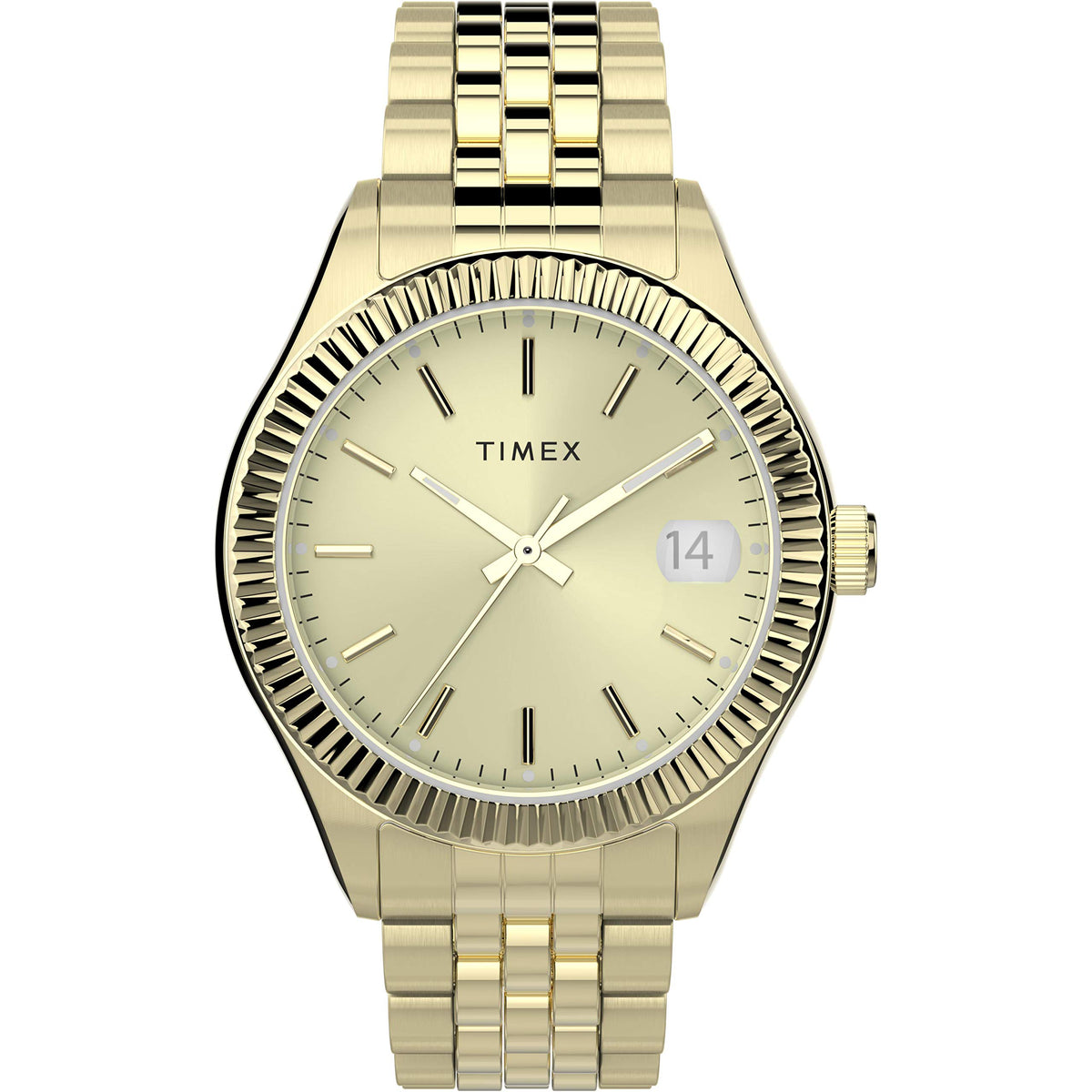 Timex Women'S Waterbury Legacy 34Mm Gold-Tone Stainless Steel Bracelet Watch