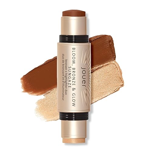 Jouer Bloom Bronzer & Highlighter Stick - Hydrating Cream Contour Makeup In Sungaze, 0.39 Oz