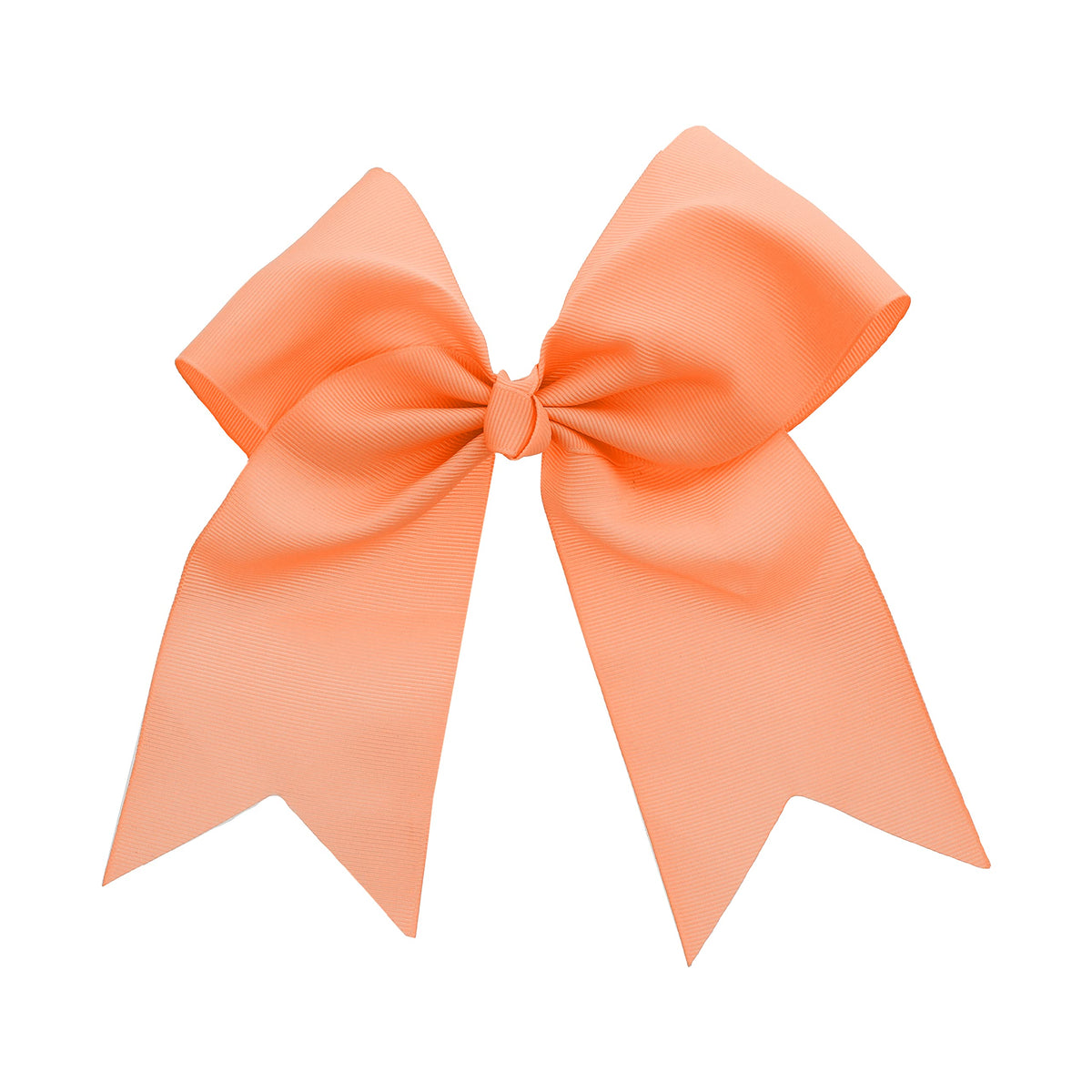 Motique Accessories Light Peach Jumbo Bow Clip with Tails - Stylish Hair Accessory for Girls