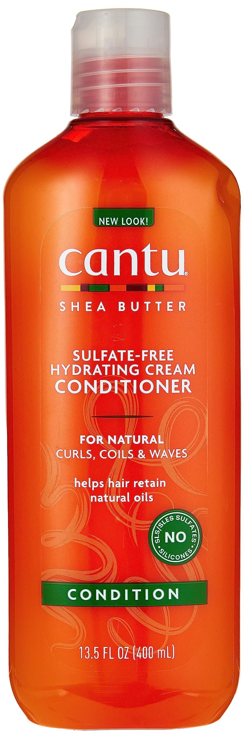 Cantu Natural Hair Conditioner Hydrating (Sulfate-Free), 13.5 Ounce (Pack of 2)