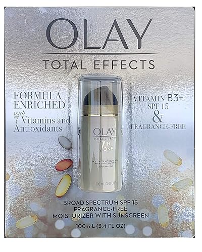 Olay Total Effects Spf 15 Moisturizer, Fragrance Free, 3.4Oz - Anti-Aging Skin Care