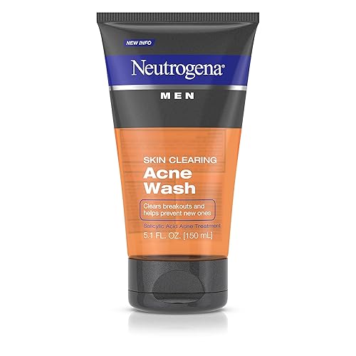 Neutrogena Men Acne Face Wash With Salicylic Acid, Non-Comedogenic, 5.1 Fl. Oz