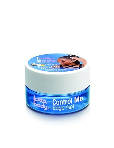 Lottabody Coconut Shea Oils Control Me Edge Gel, 2.25 Oz For Smooth Edges And Frizz Control