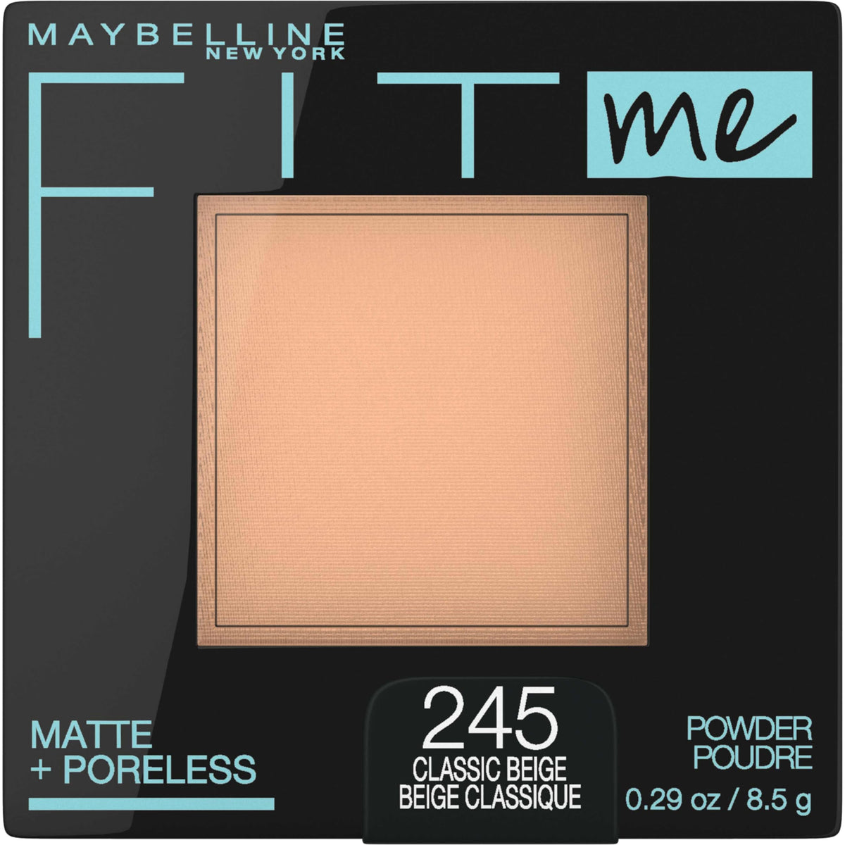 Maybelline Fit Me Matte + Poreless Pressed Powder, Classic Beige, 0.29 Oz Makeup