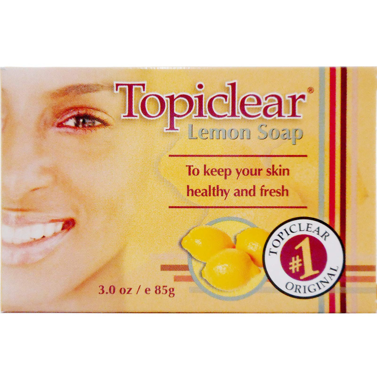 Topiclear Lemon Soap 3 Oz - Refreshing Cleansing Bar For Radiant Skin, 1 Count